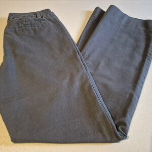 Banana Republic Ryan Fit Dark Grey Wide Leg Dress Pants